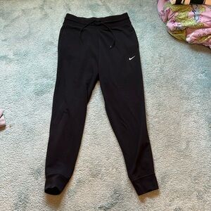 Nike dri-fit fitted sweatpants drawstring black size M